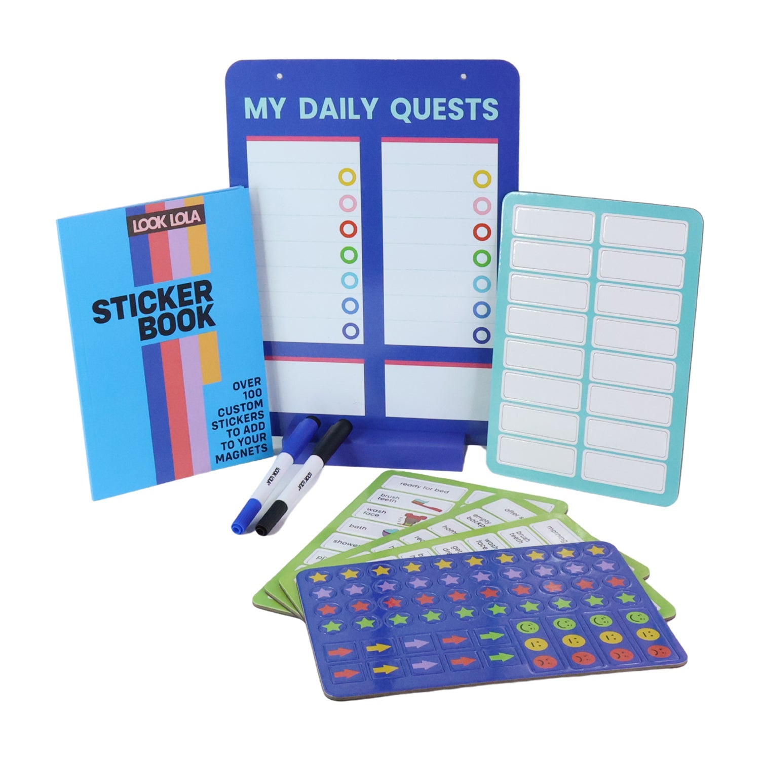 Magnetic Board, Sticker Book & Activity Cards (1 Set) Magnetic Board, Sticker Book & Activity Cards (1 Set)